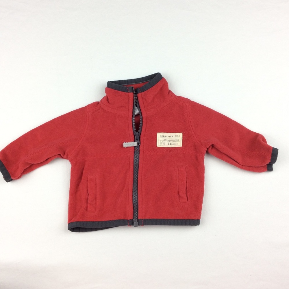 🍼 6 for $18 Red and dark gray Zipper Sweater